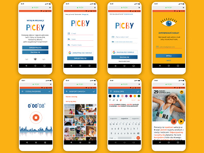 PICBY - mobile app for children app design ui ux