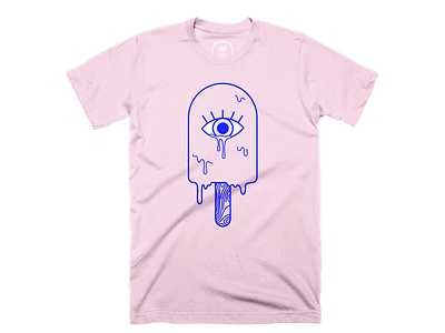 Cruel Summer in Pink bureau cotton crying eye line melt popsicle sad shirt tears tee tshirt