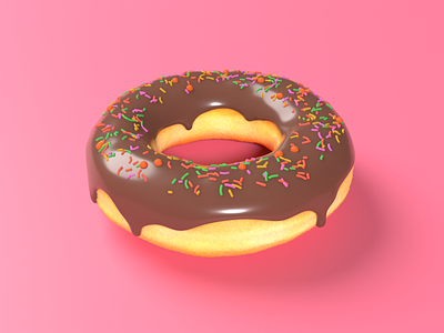 Default Donut! 🍩🍩🍩 3d 3d icons 3d illustrations blender donut render ui