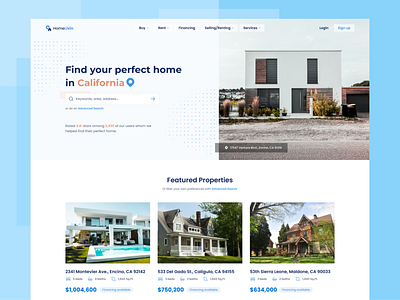 HomeLivin - Real Estate Website Landing Page