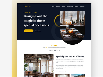 Brioche - A restaurant landing page