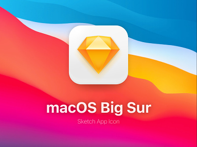 macOS Big Sur Sketch App Icon big sur bigsur branding dailyui design icon illustration logo macos sketch ui vector