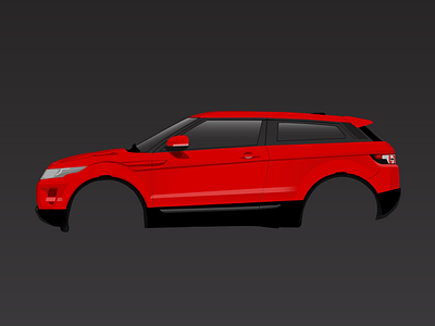 Range Rover Evoque Illustration design evoque illustration vector