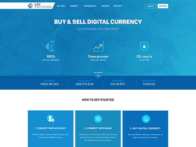 LEX Exchange Website interface design ui design ux design web design