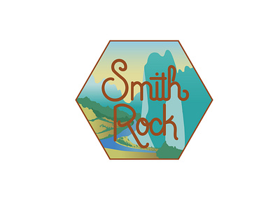 Smith Rock Illustrated Sticker