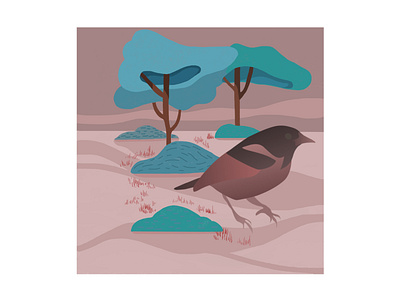 Bird and Trees bird illustration