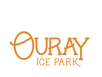 Ouray Ice Park ouray sticker illustration typogaphy