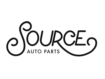 Source Auto Parts auto typography