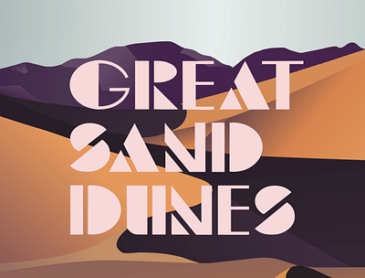 Great Sand Dunes landscape sand dunes