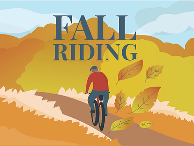 Fall Riding bike riding graphic fall bike riding website graphic