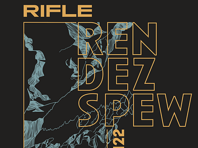 Rifle Rendezspew 2022 Climbing Shirt Design