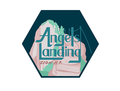 Angels Landing graphicdesign illustration sticker collection