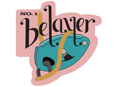 No. 1 belayer graphic design sticker collection sticker design