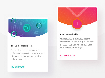 UI Cards bit cards crypto ethereum ui