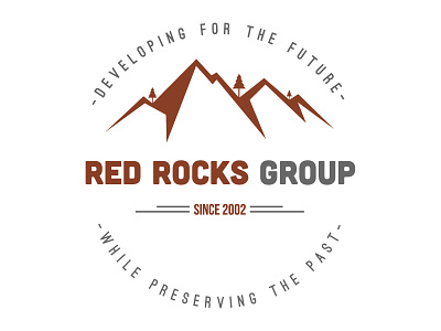 Red Rocks Group - Logo Design design illustrator logo