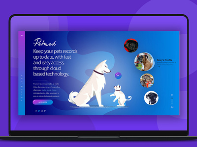 App web landing page app design graphic design illustrator pets photoshop ui ui design ux ux design veterinary webdesign