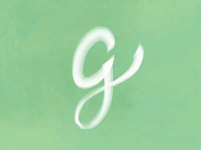 G brush g paint type typography