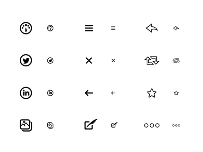 Rallicons app glyph glyphs icon icons set