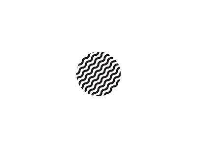 Logo circle icon logo path squigle waves