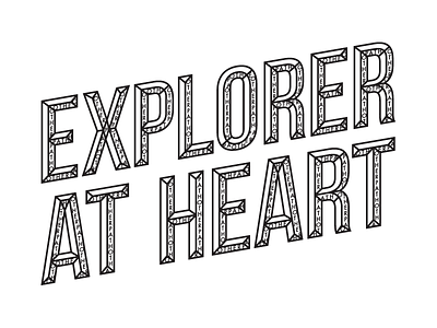 Explorer at Heart T-Shirt Type adventure apparel explorer graphic logo otherpath type typography