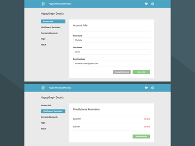 Alternate Settings Page