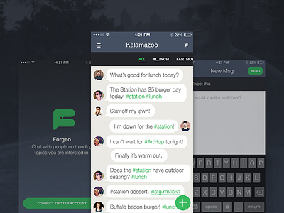 Chat App Concept app chat concept interface iphone messages mobile ui ux