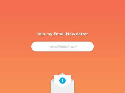 Join My Email Newsletter email form ia icon mailchimp newsletter ui ux