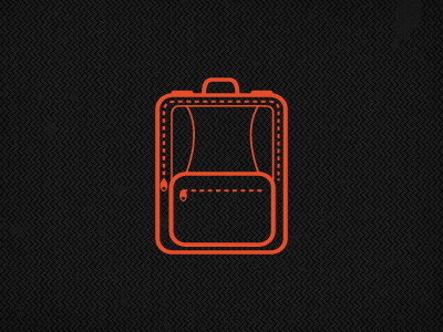 Backpack backpack college education icon school zipper