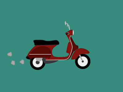 Scoot cartoon illustration scooter vector vespa