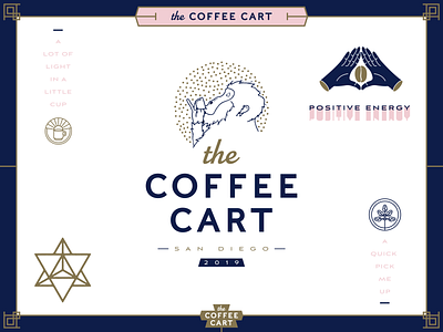 The Coffee Cart branding brand brand and identity branding catering coffee espresso hands icon iconography identity illustration logo monkey