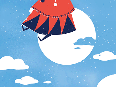 Christmas girl animation character christmas chubby gif girl motion red sky snow winter xmas