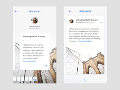 Advice preview