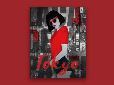 Tokyo aka Úrsula Corberó adobeillustrator art illustration lacasadepapel poster spanish tvshows