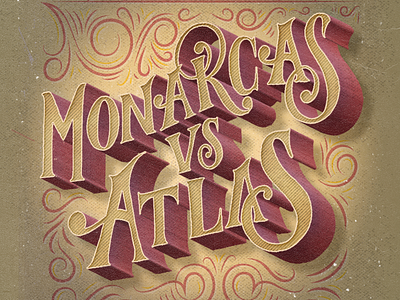 Monarcas vs Atlas Lettering