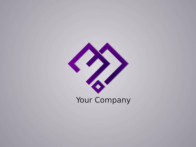 Abstract Logo branding design diamond flat illustration logo vector