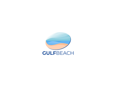 Gulf Beach brand branding branding agency design flat graphic design graphic art gulf icon illustration logo logo design logo design concept ocean sea ui vector water web