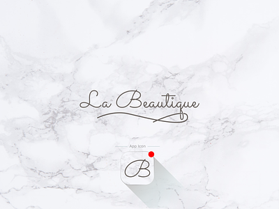 La Beautique Branding app brand branding flat graphic art icon logo logo design logo design concept online shop online store typography vector