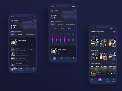 Weather and Music app