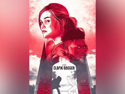 Marvel: Cloak and Dagger alternative movie poster digital painting film poster illustration keyart movie poster poster print