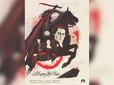 Sleepy Hollow alternative movie poster illustration movie poster movie posters movies sleepy hollow tim burton