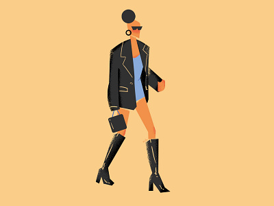 Daily drawing on the first day - Fashion woman illustration
