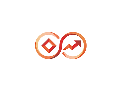 Financial website logo illustration logo