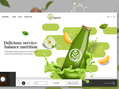 Service Organic design flat icon illustration type typography ui ux vector web website