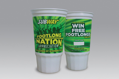Subwaycupprint cup design cup label design fast food design package design subway cup subway design