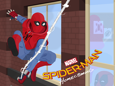 Spiderman Homecoming illustration spiderman