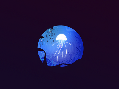 Jellyfish a dangerous darkness day deep fish glow icon icons jellyfish sea