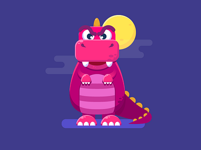 Dinosaur colorful illustration