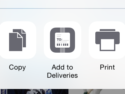 Add to Deliveries take 2 deliveries icon ios iphone