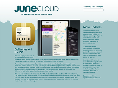 Junecloud.com redesign deliveries junecloud logo web