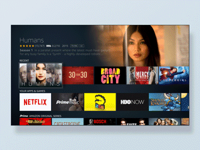 Fire TV - Browse after effects amazon animation design fire tv gif motion transition tv ui ux